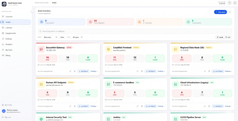 ptaas-platform-dashboard